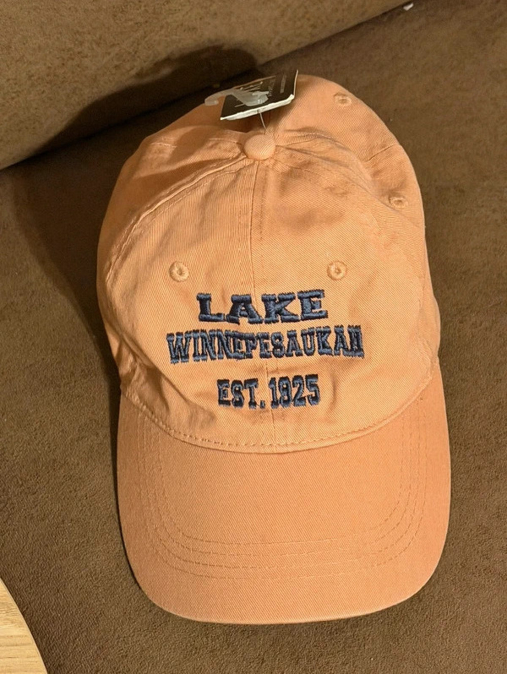 NWT Peach Lake Winnepesaukah GA Amusement Park 100% Cotton Souvenir Baseball Cap